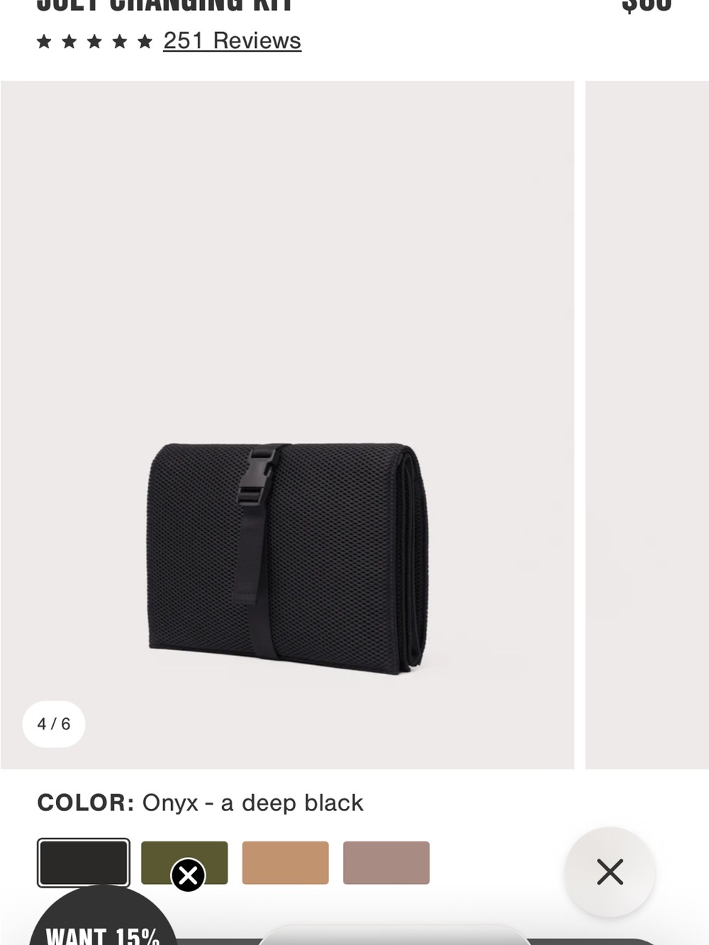 Dagne Dover Onyx Black Kids Toiletry Bag with Buckle Closure